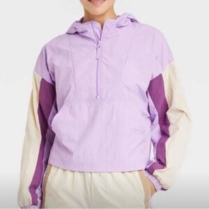 Joy Lab Women's Purple and Cream Jacket
